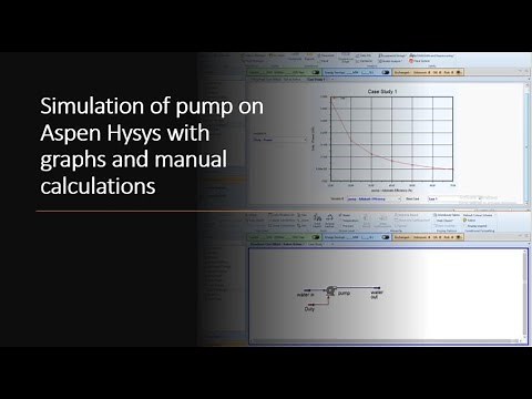 Pump Simulation tutorial on Hysys with manual calculations.