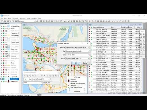 Maptitude 2021: Spatial filters, map filters, selection sets, GIS filters