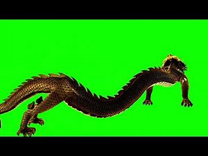 Golden Dragon Green Screen Flying - Animated Dragon Green Screen No Copyright Download