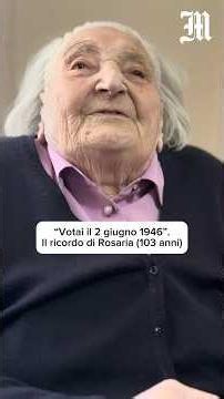 “I voted on June 2, 1946.” Rosaria (103 years old) remembers me.