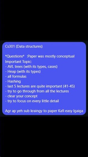 CS 301 final term paper review 2026