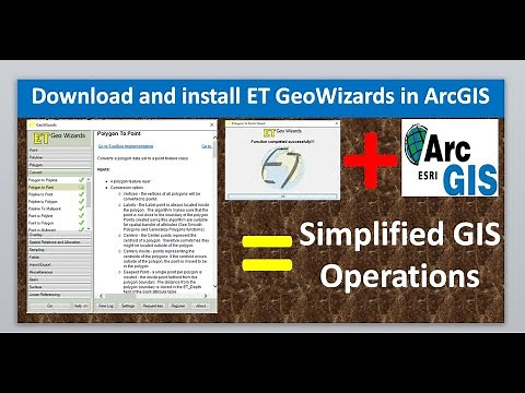 Download and install ET GeoWizards in ArcGIS