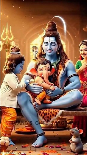 Krishna ji injected💉💉Ganesh ji with a needle
