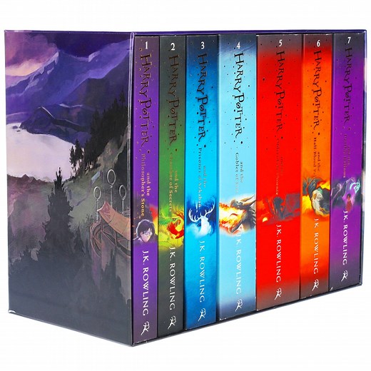 Harry Potter The Complete Collection by J.K. Rowling 7 Books Box Set - Ages 9  - Paperback