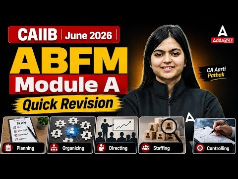CAIIB June 2026 | ABFM Module A | Quick Revision | By CA Aarti Pathak