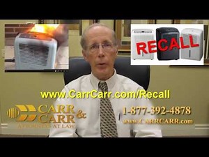 Dehumidifier Recall Gree Caught Fire