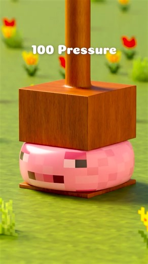 Inflating a Pig Under a Press 🐷💨 | Pressure Test #shorts