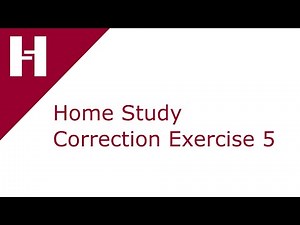 Opera PMS - Home Study Correction Exercise 5