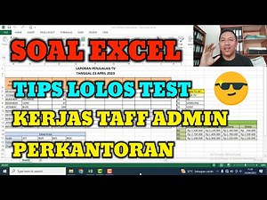EXCEL TEST QUESTIONS for 2023 Sales Office Admin STAFF JOB