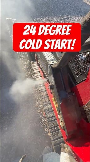 Brutal cold start on kubota diesel