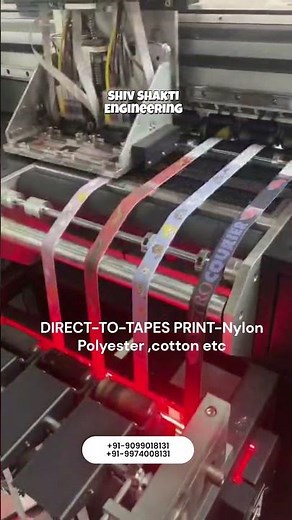 Exclusive in India| Narrow Fabric Direct Printing Machine(Polyester, Nylon, Cotton #machine #India