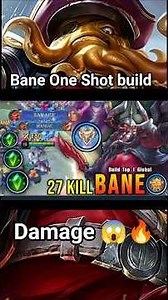 Bane Build And Emblem| SAVAGE |#mobilelegends #mlbb #mobalegends5v5 #bane #shorts