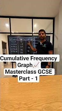 GCSE Higher MASTERCLASS: Cumulative Frequency Graph 📈 Part -1 Tutor Tonbridge Tuition Tonbridge