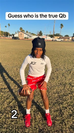 Kayaune Ross(Kay - Waun) on Instagram: "Guess who is the real Qb 1,2,3, or 4 . . Dm for collaborations . . #training #elevate #explorepage #foryoupage #football #qb #guesswho #ross500 #kids #viral #fyp #share #underarmour"