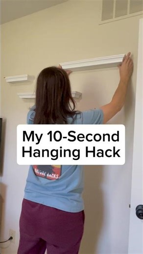 The fastest way to hang shelves and pictures perfectly straight.