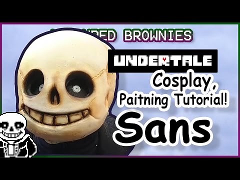 Sans Cosplay Painting Tutorial - Undertale Mask Painting