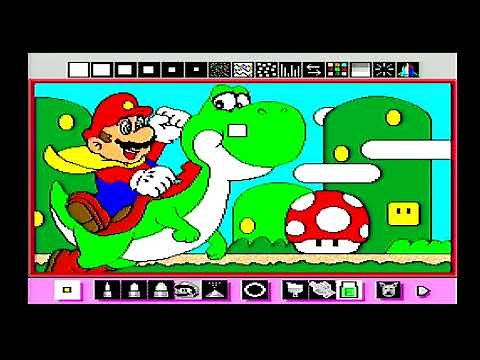 Let's Mario Paint: Coloring Book, Animations, Piano, & Fly Game
