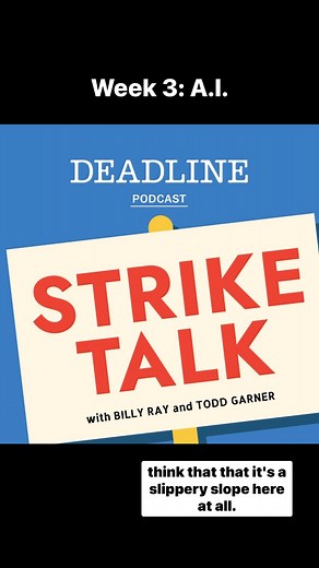 3.2K views | On this week’s episode of STRIKE TALK, Billy Ray and Todd Garner discuss the push for “blanket control” of A.I. with special guest, MIT’s Simon Johnson: “Where do you want to draw the line?” Listen to a clip here and get the full episode online. Link in bio. #WritersStrike | Deadline Hollywood | Facebook