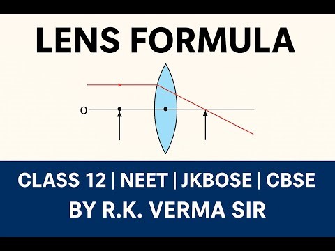 Class 12th Physics || Ray Optics - Lens Formula | Derivation | R.K. Verma Sir