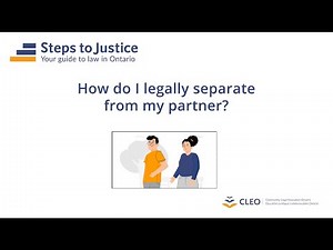 How do I legally separate from my partner?