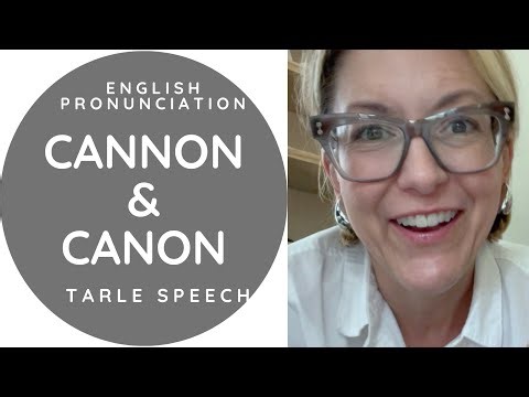 Learn to Pronounce CANNON & CANON 🇺🇸 American 🇺🇸 English Pronunciation Lesson #learnenglish