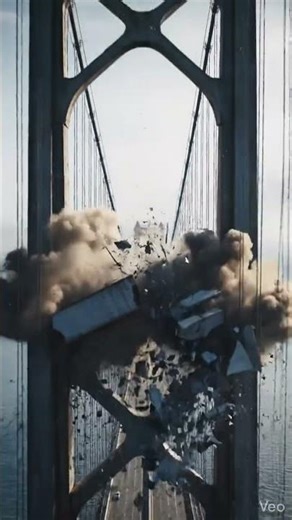 This Massive Bridge Collapsed in Seconds #engineering #bridgecollapse #structuralfailure