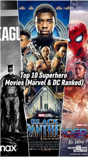 Top 10 Superhero Movies (Marvel & DC Ranked) 📈🔥