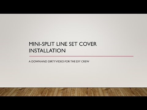 Mini-split HVAC Line Set Cover Installation