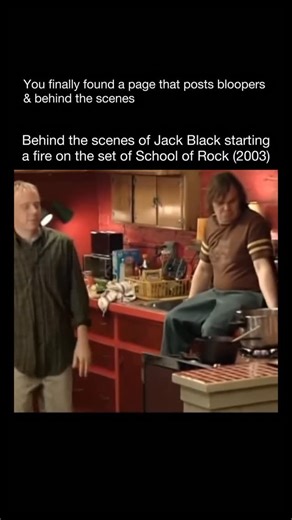 Bloopers You Missed on Instagram: "Jack Black’s work on School of Rock became one of his most iconic performances, and the behind the scenes moments are just as memorable. His mix of improvised lines, nonstop energy, and genuine chemistry with the child actors often led to scenes collapsing into laughter. The cast have said Jack made the set feel more like a real classroom of chaos and creativity, which is why so many takes were filled with unscripted jokes. It’s a film where his natural comedic