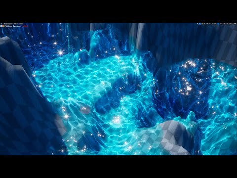60fps Fluid Simulation with Collision, better Scattering and Splash generation