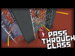 Minecraft: How to make working ethereal glass | Pass through blocks!