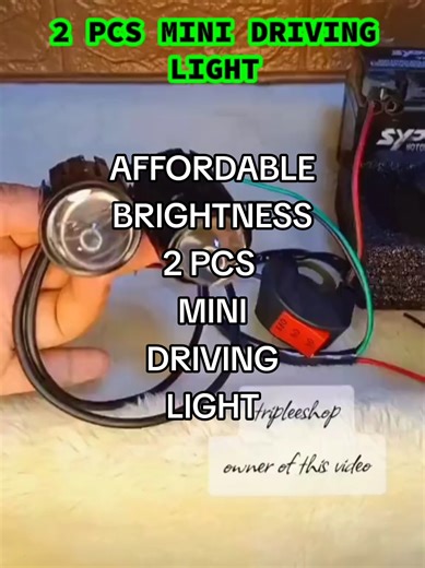 Mini Motorcycle Driving Light: Yellow and White Options