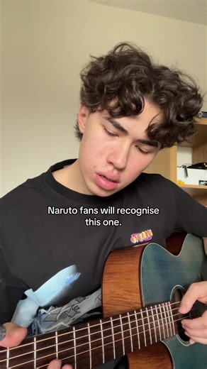 The best Naruto opening song🔥 #narutoshippuden #bluebird #acousticguitar #fingerpicking #animesong