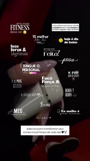 Figurinhas Criativas para Seus Stories de Treino