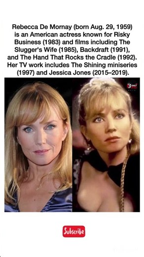 Rebecca De Mornay's Iconic Roles🙄#shorts