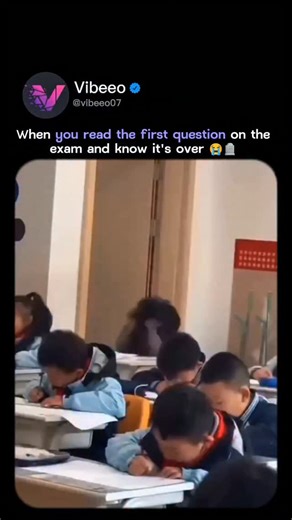 vibeeo on Instagram: "That moment you read Question #1 and realized... yeah, it’s over. 💀📉 . . Follow @vibeeo07 for more relatable struggles and daily laughter. . . #examstress #studentlife #funnyvideos #brainfreeze #relatable #schoolmemes #academicburnout #reelitfeelit #humor #backtoschool #examfail #stresslevel . . Tags: funny student reaction, exam stress video, girl scratching head in class, when you don't know the answer, relatable school moments, exam fail funny . . DM for credits or rem