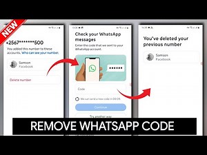 How to Remove Whatsapp Code in Facebook | How to Remove Number from Facebook Without Whatsapp Code