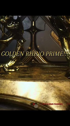 Warframe Golden Rhino Prime Showcase