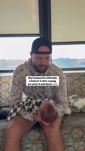 151K views · 19K reactions | Making him a dad again >> 凉 I didn’t realize I would get this version of him again and I have to admit… I love it!!! . . . . #danandsam #couplecontent #reactionvideos #marriage #newborn #postpartum #dadsofinstagram | We Are Dan and Sam | Facebook