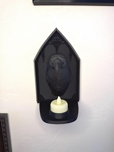 Crow Wall Sconce With LED Candle Home Decor - Etsy