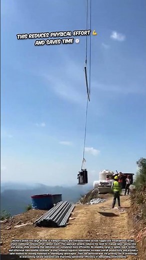 Using Large Drones to Transport Heavy Cargo Across Rugged Mountainous Terrain