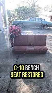 Classic C-10 Upgrade: Custom Bench Seat Covers & Dash Makeover for Old School Trucks