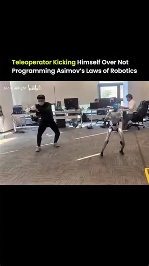 The Fact IO on Instagram: "Unitree G1 robot kicks itself during martial arts practice. The clip shows the robot hitting its own groin mid move during a motion capture test. Elon Musk reacted with a laughing emoji, which pushed the moment across the internet and highlighted how early humanoid robots still are. The moment looks funny, yet it shows a real issue in robotics. When robots operate near people without barriers, behavior turns unpredictable fast. A machine can follow its code and still d