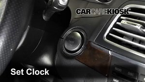 How to Set the Clock / Change Time on a 2014 Mercedes-Benz E550 4.6L V8 Turbo Convertible