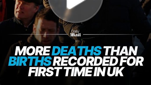 UK deaths now outnumber births, raising concerns over population decline