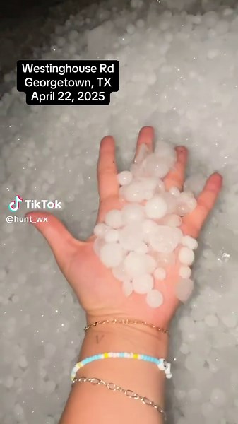 Hail Storm in Georgetown, TX: April 22, 2025