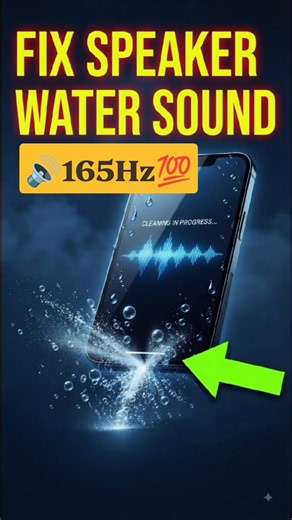 Speaker Cleaner Sound 🔊 | Remove Water & Dust from Phone Speaker | 165Hz Water Eject #water