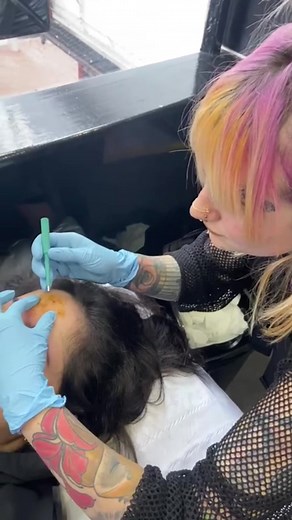 Double Third Eye Piercing Transformation with 18ct Gold Jewelry