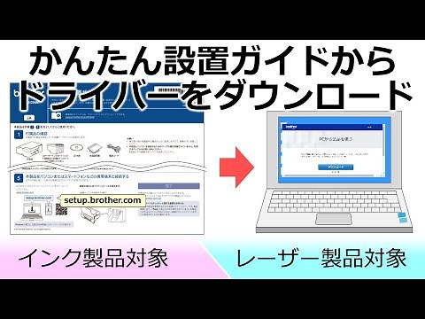 かんたん設置ガイド記載のURLからドライバーをダウンロードする