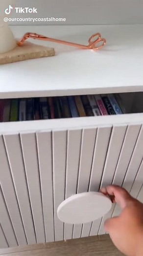 DIY Entertainment Unit Upgrade with Kmart Bamboo Couch Trays